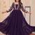 Purple Georgette Sequins Traditional Anarkali Gown