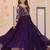 Purple Georgette Sequins Traditional Anarkali Gown