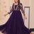 Purple Georgette Sequins Traditional Anarkali Gown