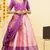 Pink Embroidered Satin lehenga choli