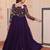 Purple Georgette Sequins Traditional Anarkali Gown