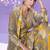 yellow floral print chiffon salwar-kameez