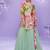 light-green floral_print chiffon salwar-kameez
