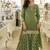 green embroidered banarasi salwar-kameez
