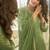 green embroidered banarasi salwar-kameez