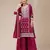 magenta embroidered georgette salwar-kameez