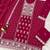 magenta embroidered georgette salwar-kameez
