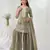 olive embroidered silk salwar-kameez