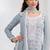 sky-blue embroidered georgette salwar-kameez