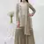 olive embroidered georgette salwar-kameez