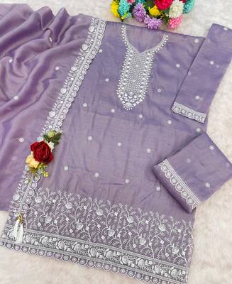 lilac embroidered silk salwar-kameez 3