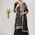 black embroidered silk salwar-kameez