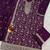 purple embroidered silk salwar-kameez