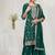 green embroidered silk salwar-kameez