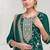 green embroidered silk salwar-kameez