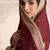 maroon embroidered silk anarkali-salwar-kameez