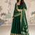 green embroidered silk anarkali-salwar-kameez