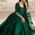 green embroidered silk anarkali-salwar-kameez