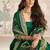 green embroidered silk anarkali-salwar-kameez