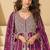 magenta embroidered chiffon anarkali-salwar-kameez
