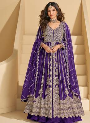purple embroidered chiffon anarkali-salwar-kameez 1