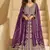 wine embroidered chiffon anarkali-salwar-kameez