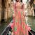 peach floral_print chiffon anarkali-salwar-kameez
