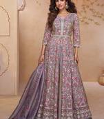ivory embroidered shimmer anarkali-salwar-kameez