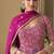magenta embroidered georgette anarkali-salwar-kameez
