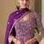 purple embroidered georgette anarkali-salwar-kameez
