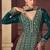 green embroidered chiffon anarkali-salwar-kameez