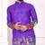 Violet dola silk straight kurta with foil work