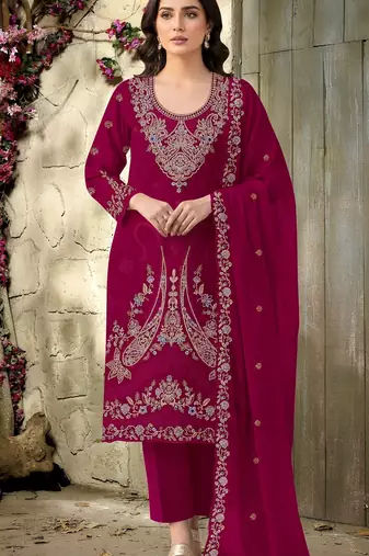 red velvet embroidered sequin suit