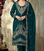 dark green velvet embroidered sequin suit