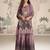 purple crepe gharara suit - full stitched free size