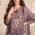 purple crepe gharara suit - full stitched free size