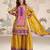 yellow crepe gharara suit - full stitched free size