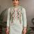PISTA GREEN VISCOSE SILK THEAD & SEQUINS EMBROIDERED WORK WEDDING FUNCTION NAVRATRI FESTIVAL PARTY WEAR STRAIGHT KURTA