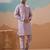 Lavender viscose silk thread with sequins embroidered work wedding festival party wear straight kurta with jacket