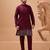 Maroon viscose silk premium thread with sequins embroidered work wedding festival party wear straight kurta with jacket
