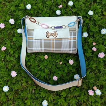 Check Sling Bag for Women Stylish Crossbody Chain Handbag 4