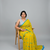 Yellow bengali khadi cotyton saree stylish for women