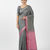 Grey bengali khadi cotyton saree stylish for women