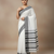 White bengali khadi cotyton saree stylish for women