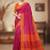 Pink bengali khadi cotyton saree stylish for women