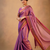 Lavender bengali khadi cotyton saree stylish for women