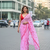 Pink bengali khadi cotyton saree stylish for women