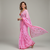 Pink bengali khadi cotyton saree stylish for women