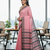Pink bengali khadi cotyton saree stylish for women