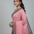 Pink bengali khadi cotyton saree stylish for women